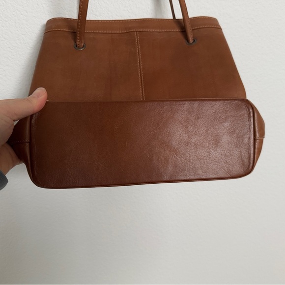 Wilson leather Brown Leather Tote Bag *long handles - Picture 4 of 13